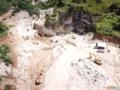 Quartzo em Rocha de Alta Pureza, Sílica, Cristal. Imagem Quartzo em Rocha de Alta Pureza, Sílica, Cristal.