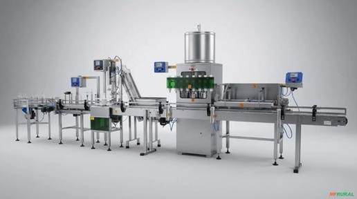 Envasadora automática completa com 8 Bicos Imagem Envasadora automática completa com 8 Bicos