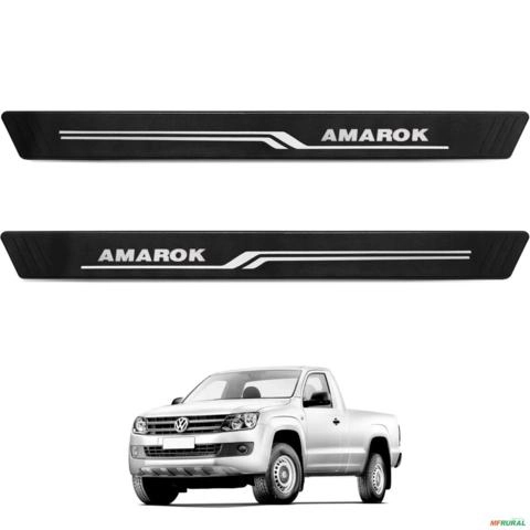 Jogo de Soleira Amarok CS 2010 a 2025 Texturizado 2 Peças Preto Imagem Jogo de Soleira Amarok CS 2010 a 2025 Texturizado 2 Peças Preto