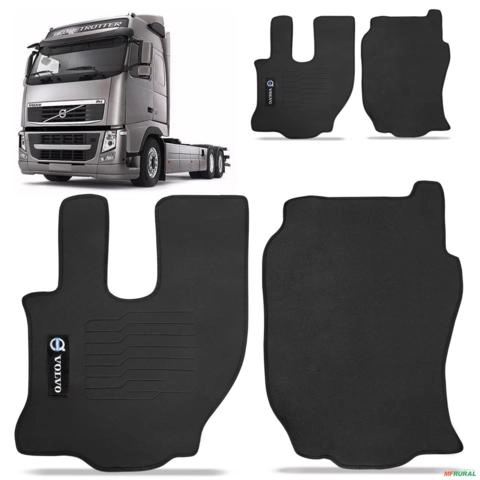 Jogo de Tapete Borracha Pvc Truck Volvo FH 2003 a 2016 2 Peças Imagem Jogo de Tapete Borracha Pvc Truck Volvo FH 2003 a 2016 2 Peças