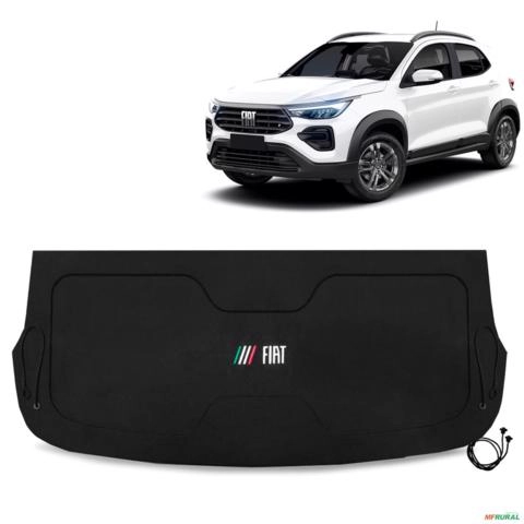 Tampão do Porta Malas Fiat Pulse 2022 2023 Preto Com cordinhas Furo 6x9 Imagem Tampão do Porta Malas Fiat Pulse 2022 2023 Preto Com cordinhas Furo 6x9