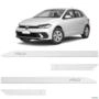Jogo de Friso Lateral Polo 2018 a 2023 Branco Cristal Alto Relevo Imagem Jogo de Friso Lateral Polo 2018 a 2023 Branco Cristal Alto Relevo