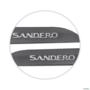 Jogo de Friso Lateral Sandero 2009 a 2024 Cinza Cassiopee Alto Relevo Imagem Jogo de Friso Lateral Sandero 2009 a 2024 Cinza Cassiopee Alto Relevo