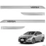 Jogo de Friso Lateral Versa 2017 a 2024 Prata Classic Imagem Jogo de Friso Lateral Versa 2017 a 2024 Prata Classic