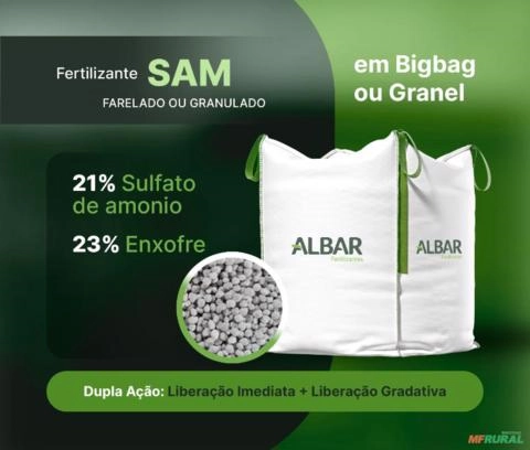 SAM - Sulfato de Amonio 21% N + 22% S Imagem SAM - Sulfato de Amonio 21% N + 22% S
