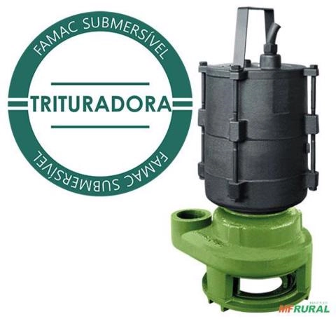 BOMBA FAMAC SUBMERSIVEL TRITURADORA FBS-JAC-50 82MM 1/2CV - Voltagem: TRIF. 380V. Imagem BOMBA FAMAC SUBMERSIVEL TRITURADORA FBS-JAC-50 82MM 1/2CV - Voltagem: TRIF. 380V.