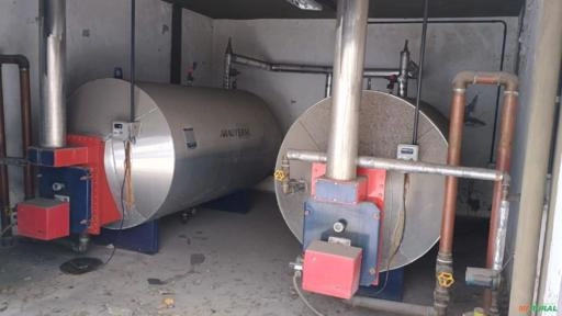 Gerador agua quente Boiler 3.500l com queimador 100.000kcal ano 2006 Imagem Gerador agua quente Boiler 3.500l com queimador 100.000kcal ano 2006