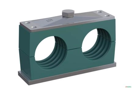 Abracadeira Standard Dupla Montada - Stauff SP-532/32-PP-GD-AS-M-W10 Imagem Abracadeira Standard Dupla Montada - Stauff SP-532/32-PP-GD-AS-M-W10