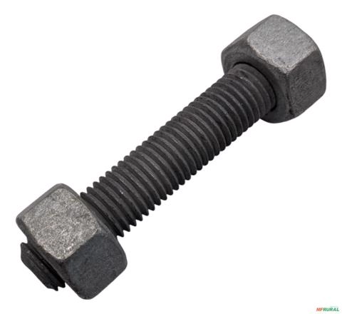 Parafuso Estojo 3/4x4 1/4 Grade B7 Galvanizado A Fogo Imagem Parafuso Estojo 3/4x4 1/4 Grade B7 Galvanizado A Fogo