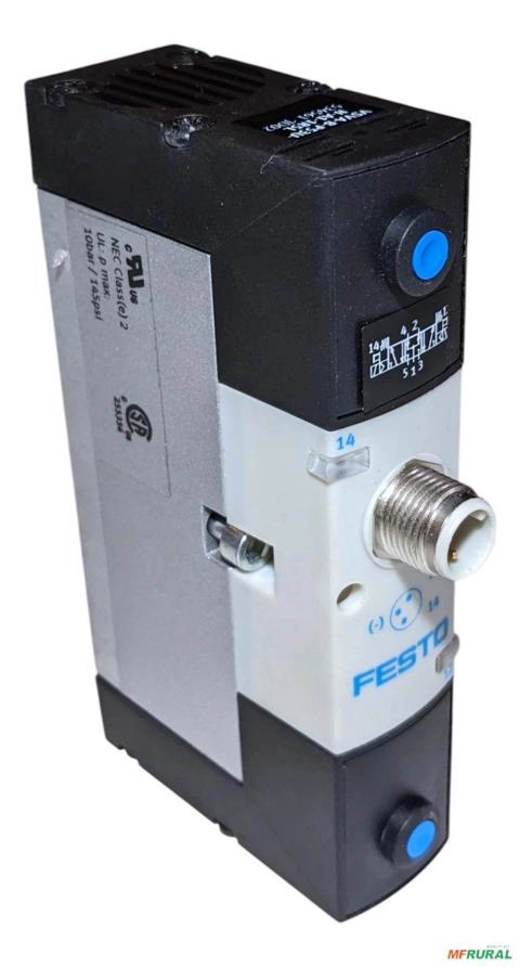 Válvula Solenoide 5/3vias Vsva-b-p53u-h-a1-1r5l Festo 534561 - Voltagem: N/A Imagem Válvula Solenoide 5/3vias Vsva-b-p53u-h-a1-1r5l Festo 534561 - Voltagem: N/A