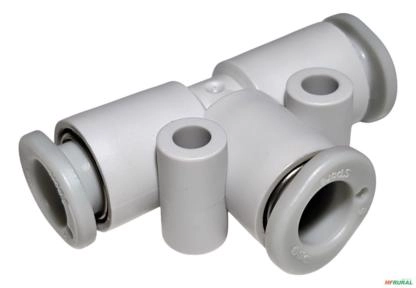 10x Conexão União Tee P/ Tubo Mangueira 6mm Smc Kq2t06-00a1 - Voltagem: N/A Imagem 10x Conexão União Tee P/ Tubo Mangueira 6mm Smc Kq2t06-00a1 - Voltagem: N/A