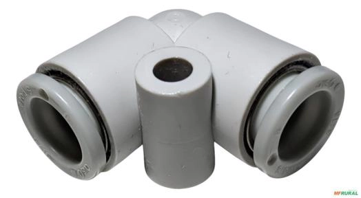 Cotovelo Para Tubo Mangueira Pneumática 8mm Smc Krl08-00 - Voltagem: N/A Imagem Cotovelo Para Tubo Mangueira Pneumática 8mm Smc Krl08-00 - Voltagem: N/A
