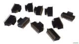 25x Barra De Pinos Box Minitek Macho 22 Vias 2x11 Smd 1.27mm - Cor: Preto Imagem 25x Barra De Pinos Box Minitek Macho 22 Vias 2x11 Smd 1.27mm - Cor: Preto