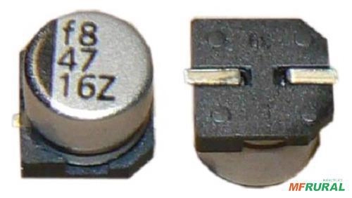 10x Capacitor Eletrolítico 1000uf 10v Smd Importado Nic Imagem 10x Capacitor Eletrolítico 1000uf 10v Smd Importado Nic