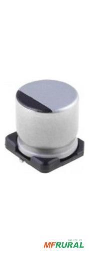 10pçs Capacitor Eletrolítico Smd 100uf 25v Importado Nic Imagem 10pçs Capacitor Eletrolítico Smd 100uf 25v Importado Nic