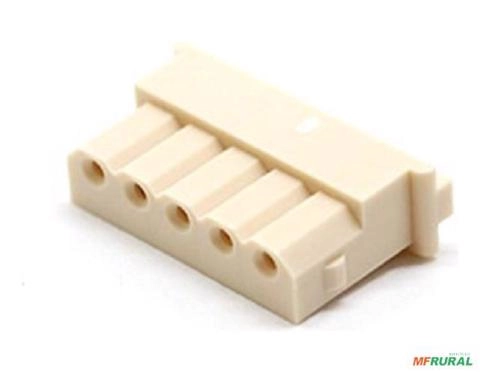 Conector Fêmea 5264-05 2,5mm De 5 Vias - 10 Peças - Metaltex - Cor: Bege Imagem Conector Fêmea 5264-05 2,5mm De 5 Vias - 10 Peças - Metaltex - Cor: Bege