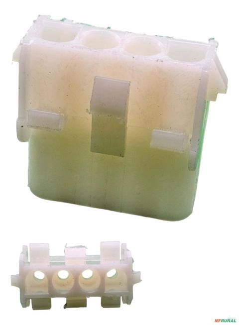 10 Conector Hylok Fêmea 4 Vias Passo 6,35mm Uhr401brz - Cor: Branco Imagem 10 Conector Hylok Fêmea 4 Vias Passo 6,35mm Uhr401brz - Cor: Branco