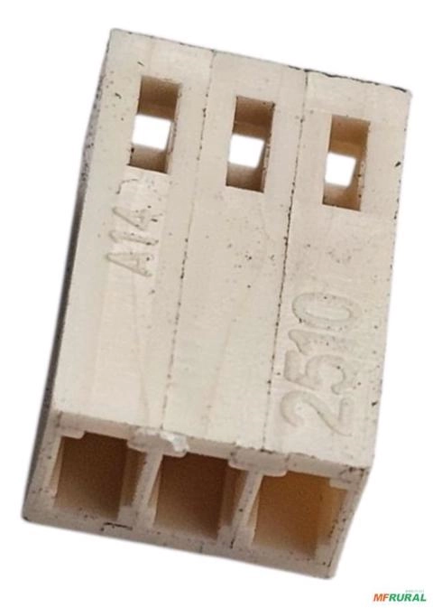 50x Conector 5051-3 - Fêmea 2,5mm - 3 Vias Kk 3a 250 V - Cor: Bege Imagem 50x Conector 5051-3 - Fêmea 2,5mm - 3 Vias Kk 3a 250 V - Cor: Bege