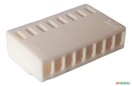 100x Conector Alojamento Fêmea Excon 2512 8 Vias 2.54mm - Cor: Creme Imagem 100x Conector Alojamento Fêmea Excon 2512 8 Vias 2.54mm - Cor: Creme