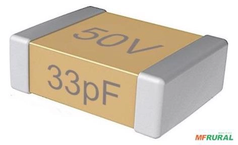 Capacitor Cerâmico Smd 0805 - Selecione Os Valores (25 Unid) - Capacitancia e Tensão: 33pF / 50V Imagem Capacitor Cerâmico Smd 0805 - Selecione Os Valores (25 Unid) - Capacitancia e Tensão: 33pF / 50V