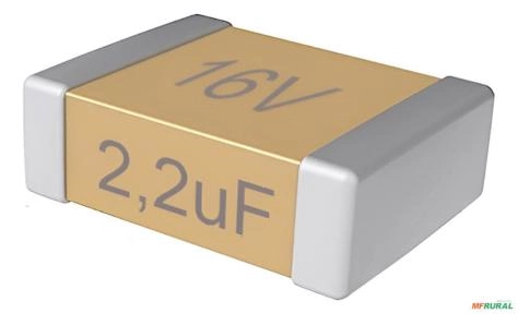 Capacitor Cerâmico Smd 0805 - Selecione Os Valores (25 Unid) - Capacitancia e Tensão: 2,2uF / 16V Imagem Capacitor Cerâmico Smd 0805 - Selecione Os Valores (25 Unid) - Capacitancia e Tensão: 2,2uF / 16V