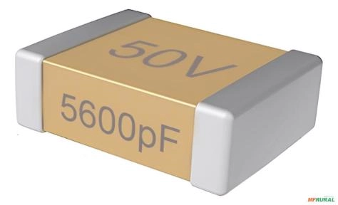 Capacitor Cerâmico Smd 0805 - Selecione Os Valores (25 Unid) - Capacitancia e Tensão: 5600pF / 50V Imagem Capacitor Cerâmico Smd 0805 - Selecione Os Valores (25 Unid) - Capacitancia e Tensão: 5600pF / 50V