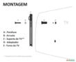 Parafuso Com Adaptador De Suporte De Parede Para Tv Samsung - custom: QN75Q8CAMF - 75Q8C - Q8C - 75 Class Curved QLED 4K TV Imagem Parafuso Com Adaptador De Suporte De Parede Para Tv Samsung - custom: QN75Q8CAMF - 75Q8C - Q8C - 75 Class Curved QLED 4K TV