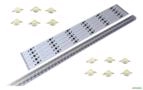 Kit 100 Led Chip 1w Branco Frio + 50 Pcb 6w/6 Watt 300x10mm - Cor da luz: Branco-frio Voltagem: 3V Imagem Kit 100 Led Chip 1w Branco Frio + 50 Pcb 6w/6 Watt 300x10mm - Cor da luz: Branco-frio Voltagem: 3V