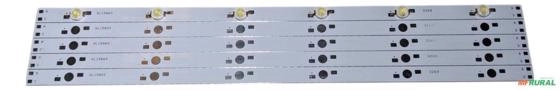 Kit 100 Led Chip 1w Branco Frio + 50 Pcb 6w/6 Watt 300x10mm - Cor da luz: Branco-frio Voltagem: 3V Imagem Kit 100 Led Chip 1w Branco Frio + 50 Pcb 6w/6 Watt 300x10mm - Cor da luz: Branco-frio Voltagem: 3V