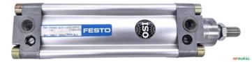 Cilindro Pneumático Festo DNGU-63-125-PPV-A ISO 6431 158045 Dupla Ação Curso 125mm Êmbolo 63mm - Voltagem: N/A Imagem Cilindro Pneumático Festo DNGU-63-125-PPV-A ISO 6431 158045 Dupla Ação Curso 125mm Êmbolo 63mm - Voltagem: N/A