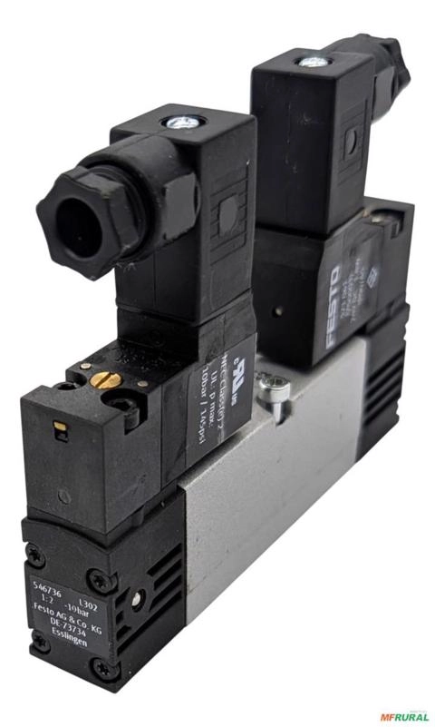 Válvula Solenoide Festo VSVA-B-B52-A2-P1 5/2 Vias Bistável 24V DC ISO 18mm Completa com Pilotos - Voltagem: 24 Vdc Imagem Válvula Solenoide Festo VSVA-B-B52-A2-P1 5/2 Vias Bistável 24V DC ISO 18mm Completa com Pilotos - Voltagem: 24 Vdc
