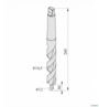 Broca Escalonada Industrial HSS Ø12mm x Ø14,5mm com Haste Cone Morse CM1 - Comprimento Longo 245mm DIN 228 - Perfuração e Rebaixo de Alta Precisão Imagem Broca Escalonada Industrial HSS Ø12mm x Ø14,5mm com Haste Cone Morse CM1 - Comprimento Longo 245mm DIN 228 - Perfuração e Rebaixo de Alta Precisão