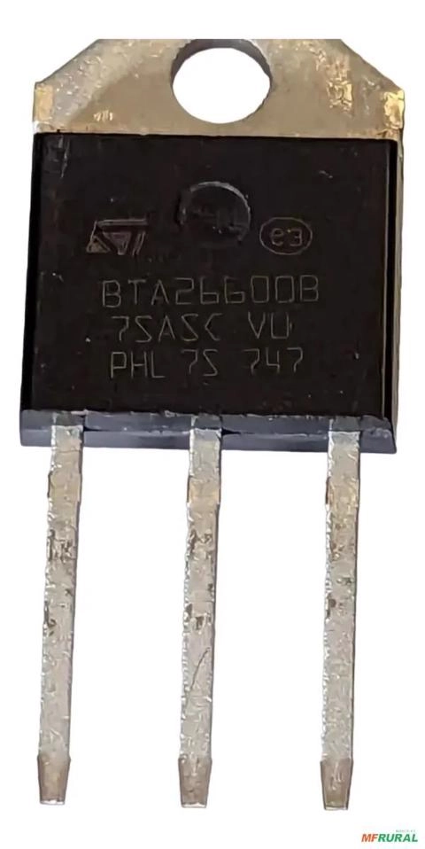 Triac Bta26-600b || Bta26 | 25a 600v - Original St Imagem Triac Bta26-600b || Bta26 | 25a 600v - Original St