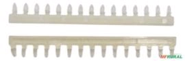 50x Trava Guia - Fita Guia - P/ Conector Mta - Anti Inversão Creme Imagem 50x Trava Guia - Fita Guia - P/ Conector Mta - Anti Inversão Creme