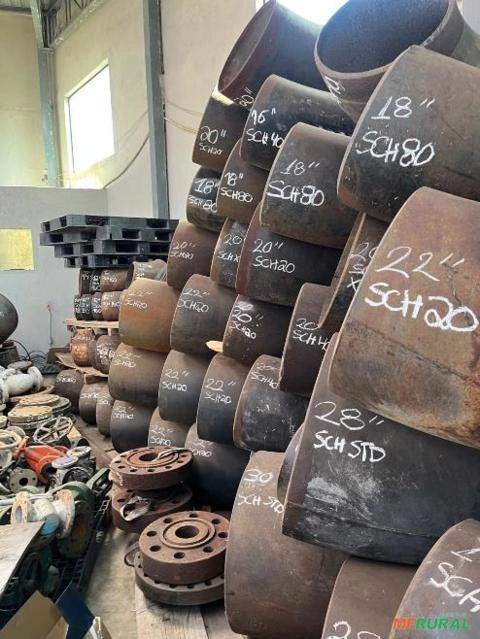 LOTE CURVAS DE AÇO CARBONO 12" À 30" | ESPESSURA SCH 20 30 40 80 100 120 180 | SEM COSTURA ATÉ 24" Imagem LOTE CURVAS DE AÇO CARBONO 12" À 30" | ESPESSURA SCH 20 30 40 80 100 120 180 | SEM COSTURA ATÉ 24"